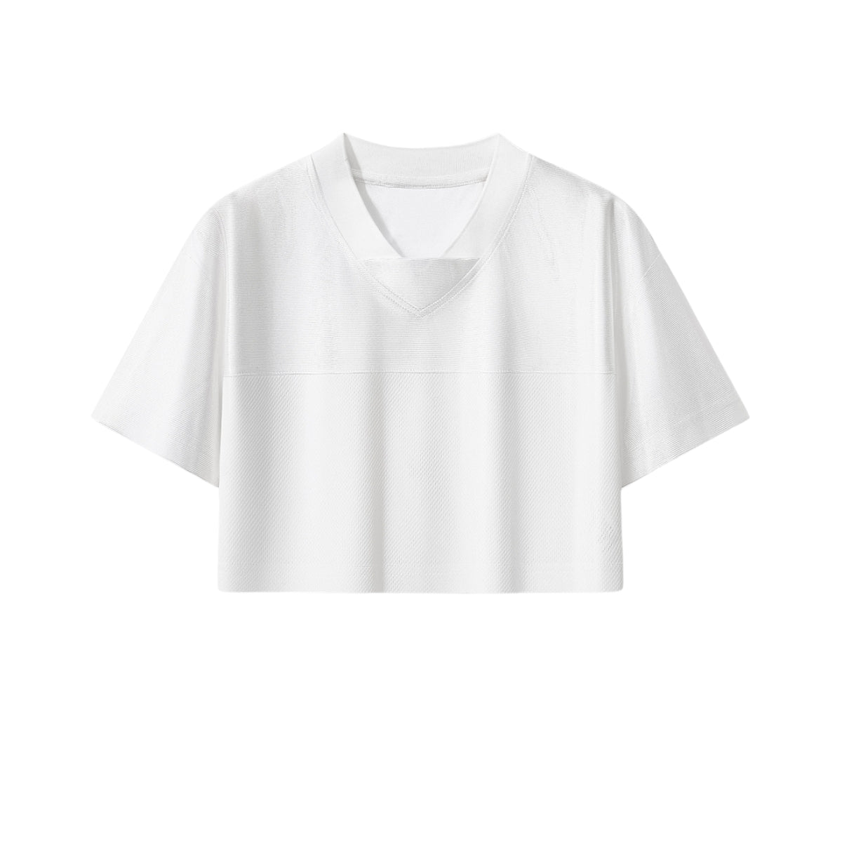 Cyber-Grunge Distressed Cutout Y2K Cropped Top