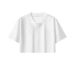 Cyber-Grunge Distressed Cutout Y2K Cropped Top