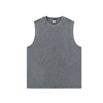 Camiseta sin mangas descolorida de 8 oz