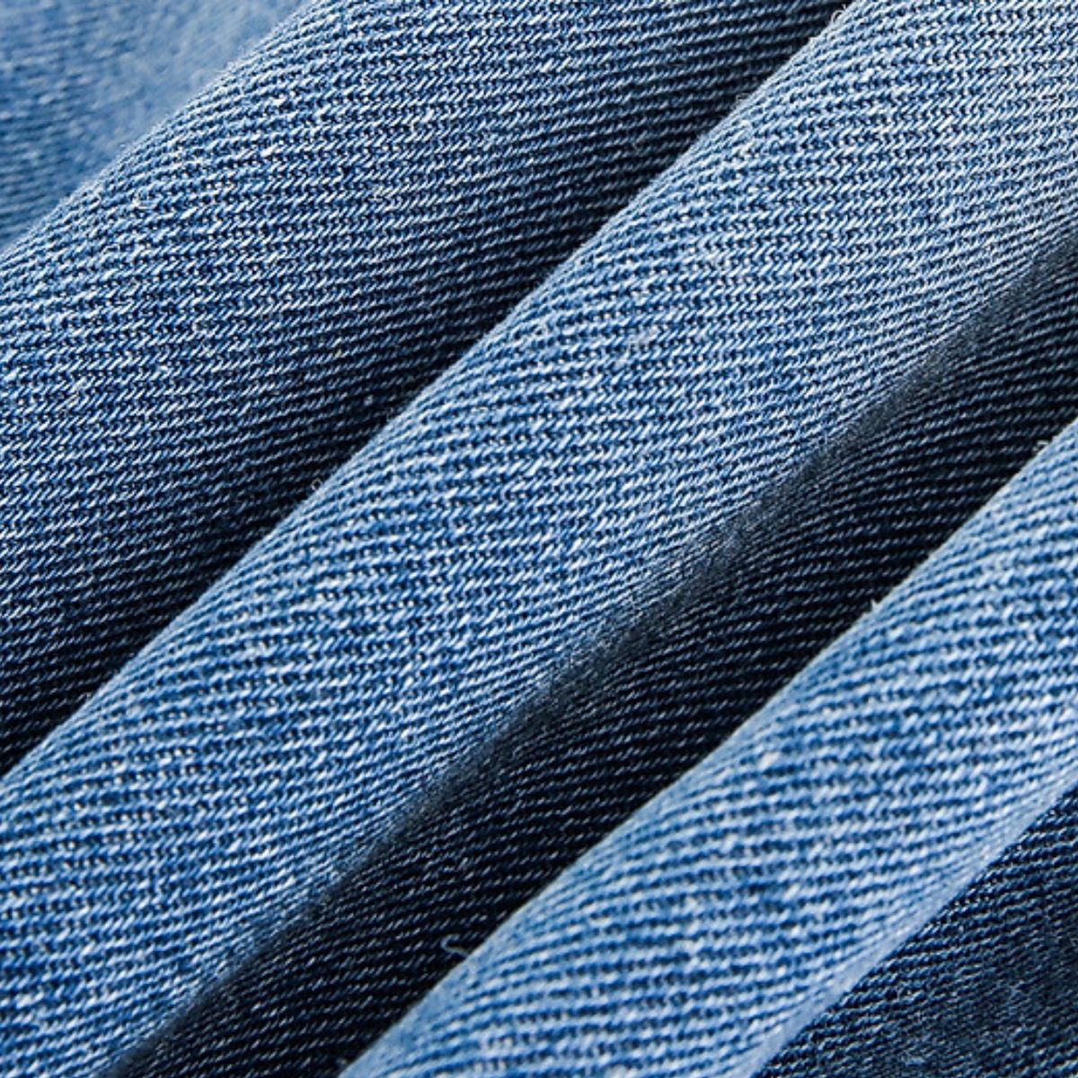 Men&Women's Retro Washed Gradient Floral Embroidered Denim Jacket