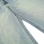 Men's Heavy-Washed Punk Loose Wide-Leg Straight Jeans