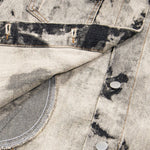 Men's Spring Autumn Tie-Dye Loose Casual Lapel Denim Jacket