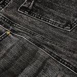 Men's Distressed Washed Denim Wide Leg Pants Punk Paint Splatter