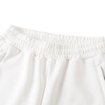 Contrast Side Spliced Zipper Draping Wide‑Leg Athletic Pants