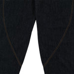 Men's Curved Crescent Denim Pants â€?Loose Wide-Leg Street Style