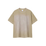 Vintage Waffle Knit Contrast Stitch Oversized T-Shirt