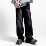 Utility Wide Leg Distressed Denim Jeans