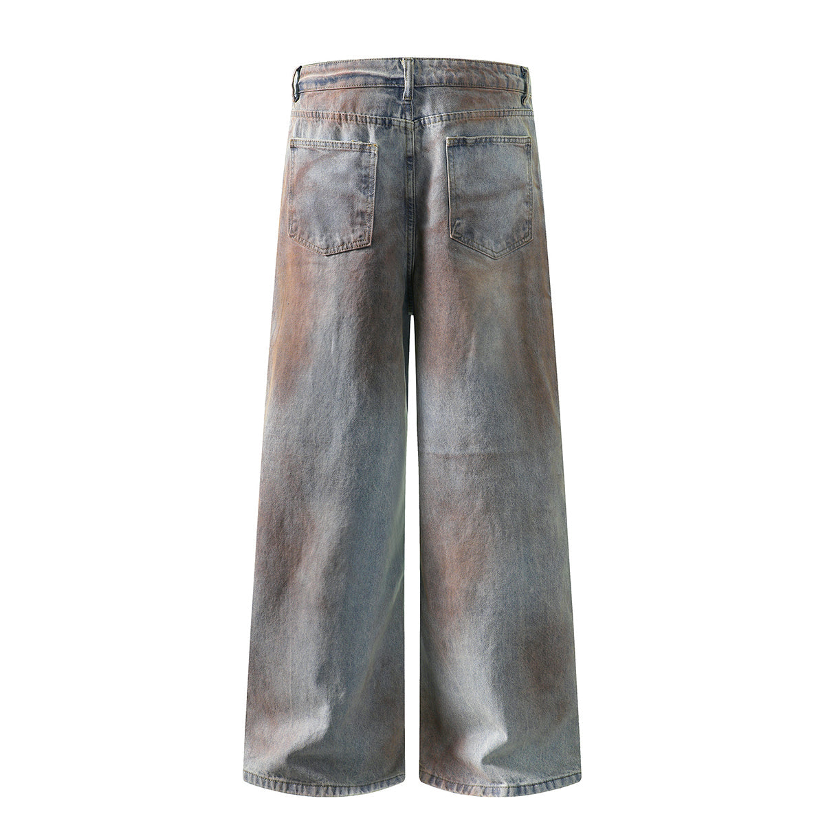 Vintage Rust Wash Loose Fit Jeans