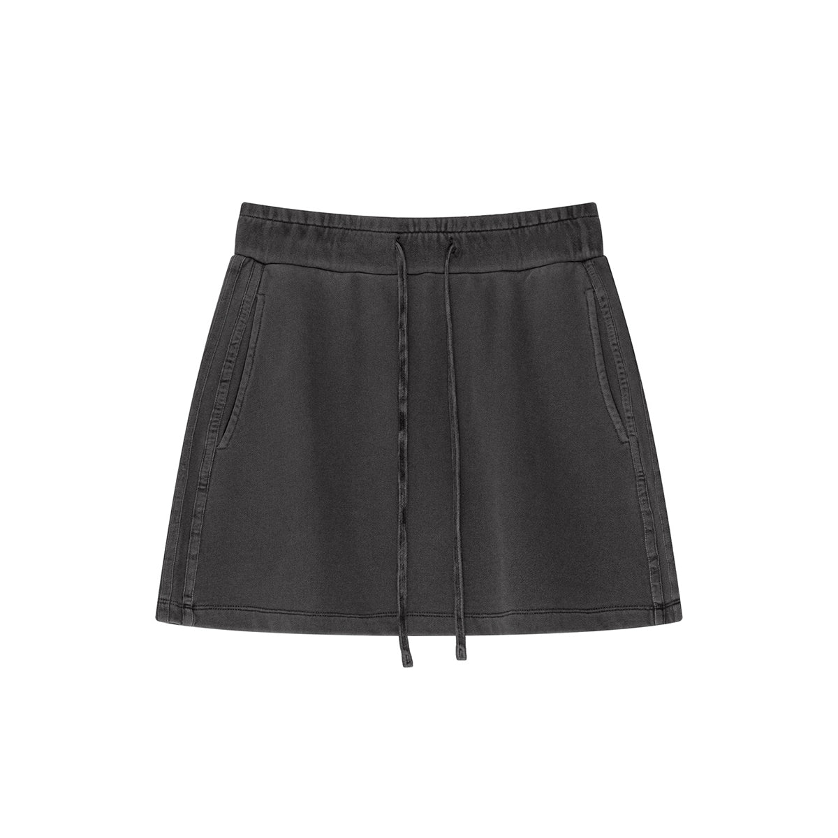 Stone Wash Performance A-Line Skort-INNBLAC Fashion Apparel