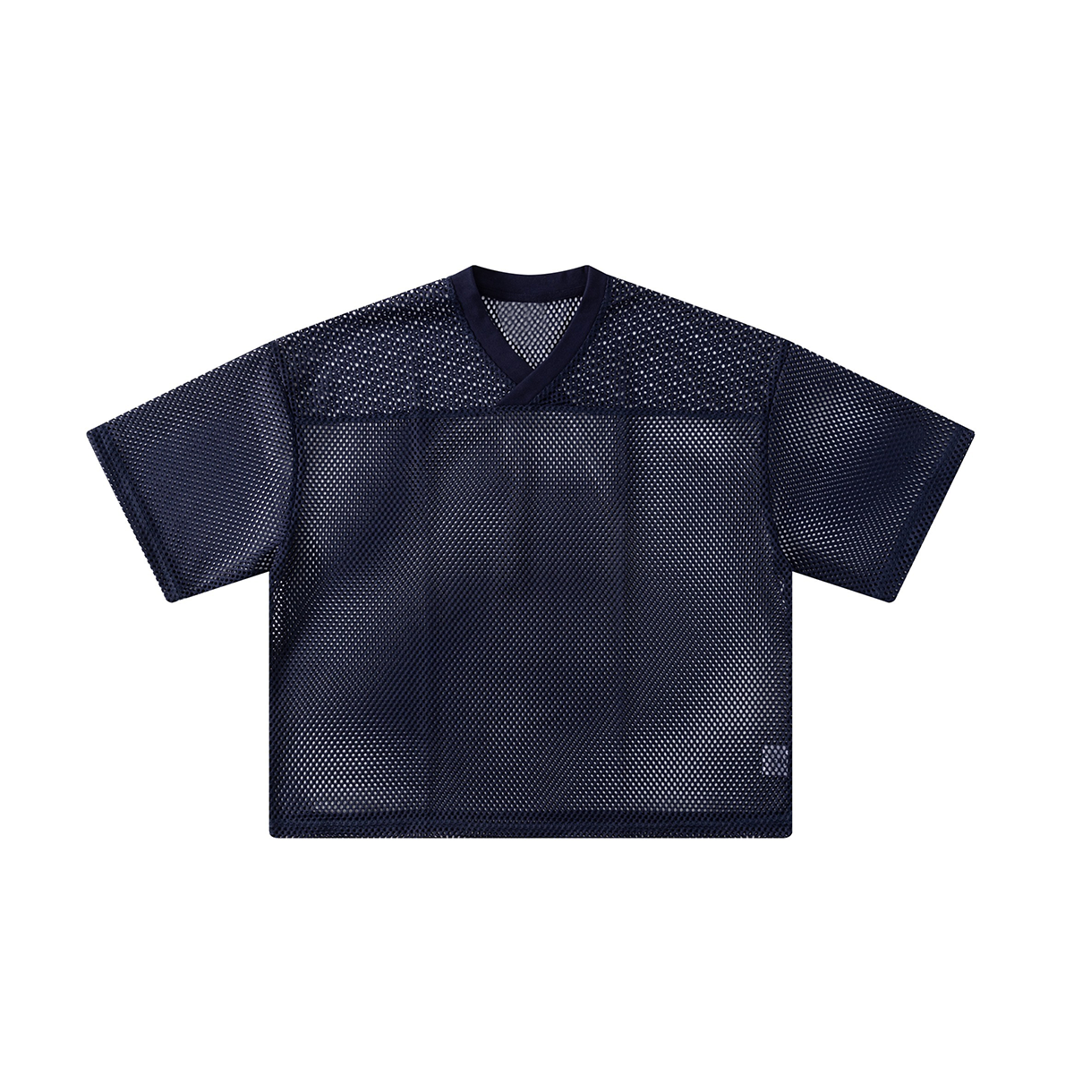 Breathable Mesh Oversized V Neck Tee