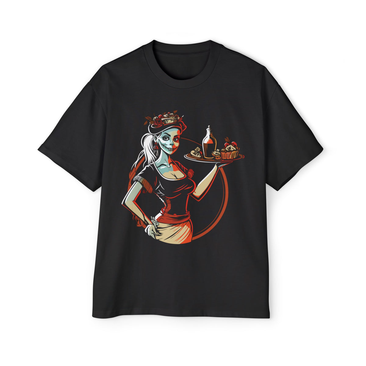 Pirate Waitress Graphic Tee-INNBLAC Fashion Apparel