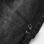 Washed Black Denim Utility Cargo Pants