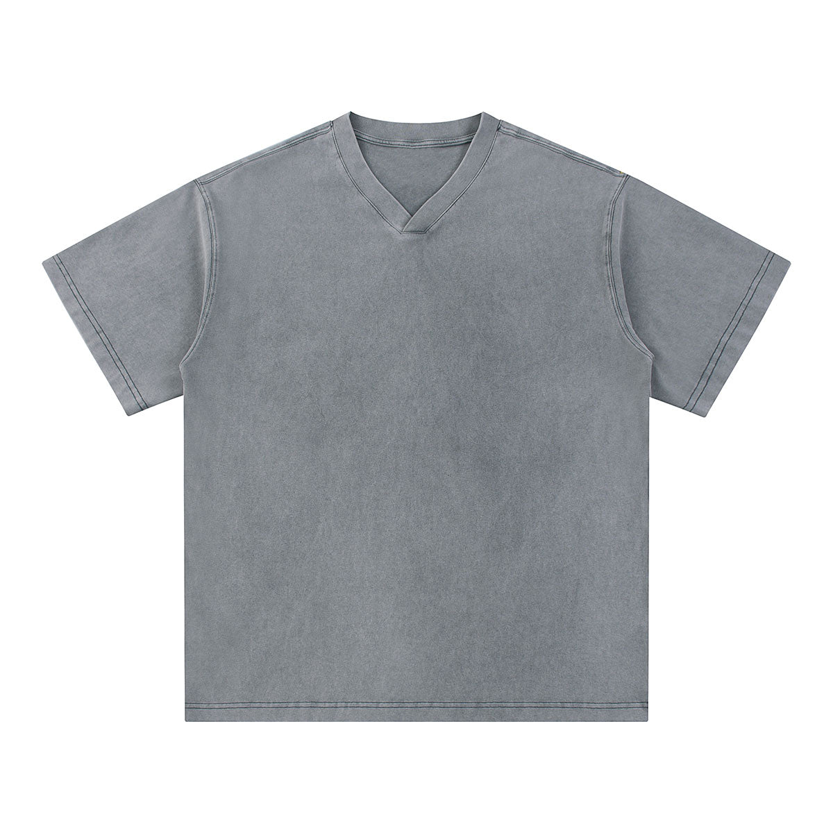 Men's Casual Washed V-Neck T-Shirt 270gsm