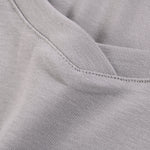 Solid-Color V-Neck Cotton T-Shirt 215gsm