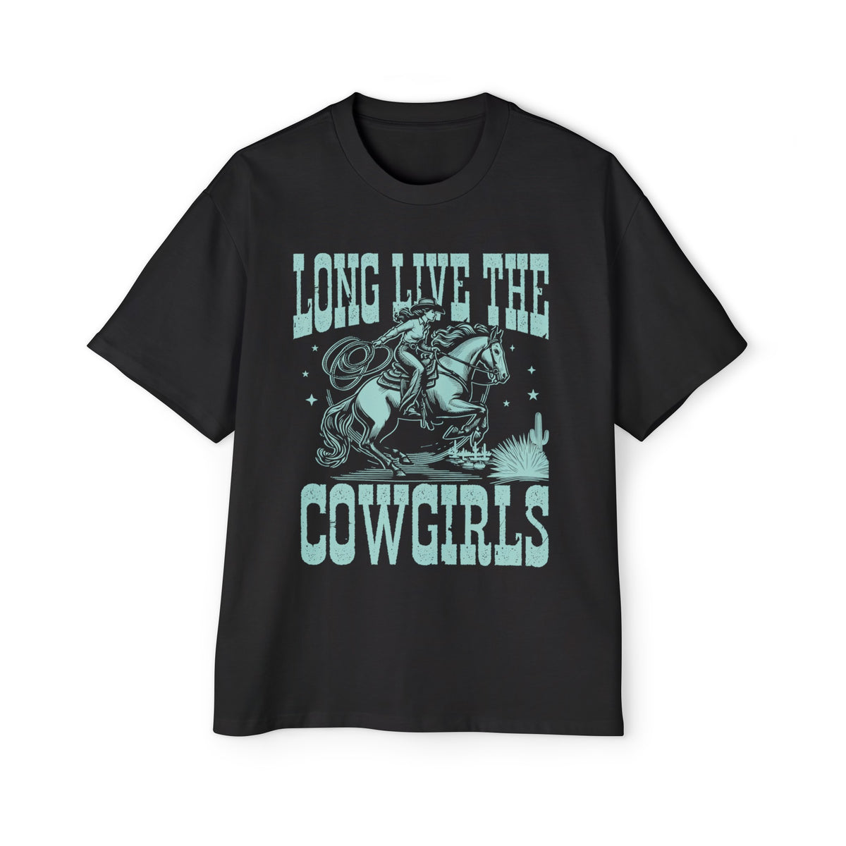 Long Live Cowgirls Country Western Graphic Tee-INNBLAC Fashion Apparel