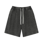 Vintage Wash Loose Fit Jogger Shorts-INNBLAC Fashion Apparel