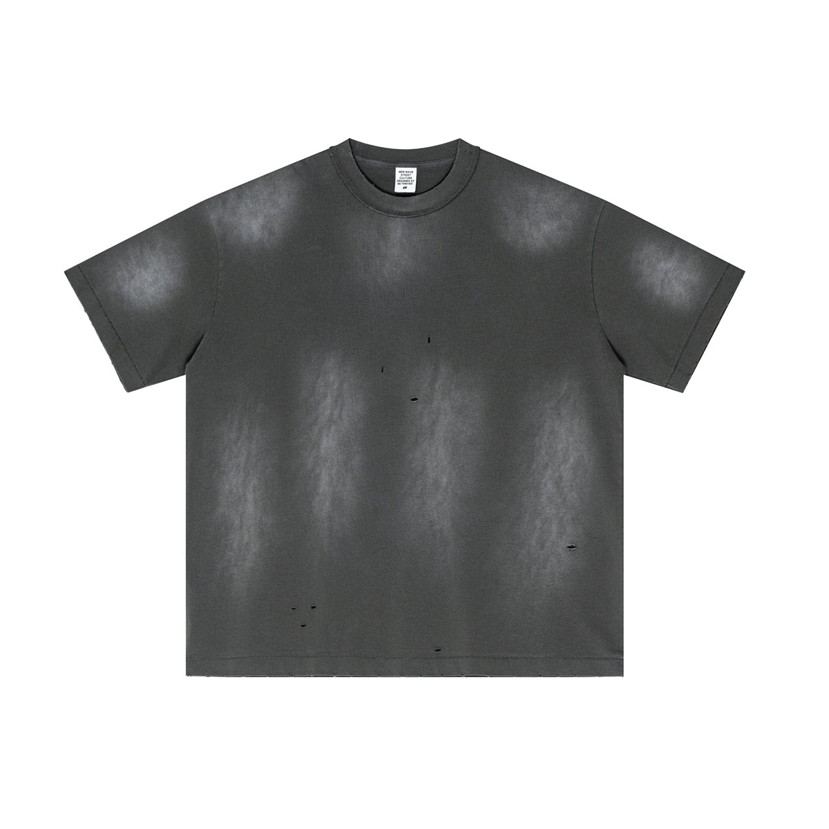 Acid Washed Distressed Reverse Tee 8oz