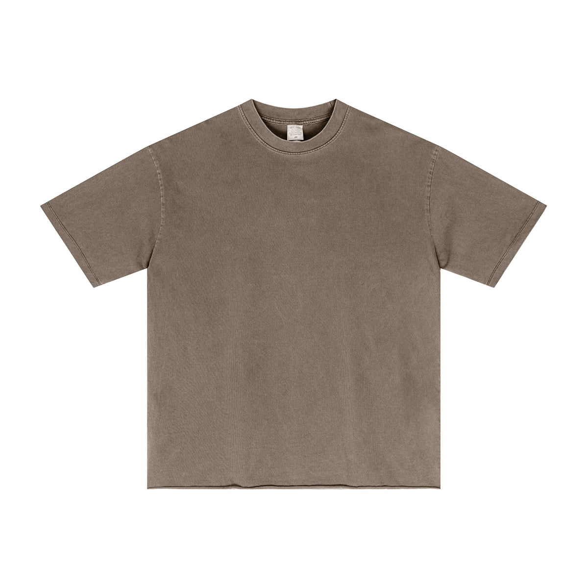 Heavyweight Washed Raw Edge Tee 8oz