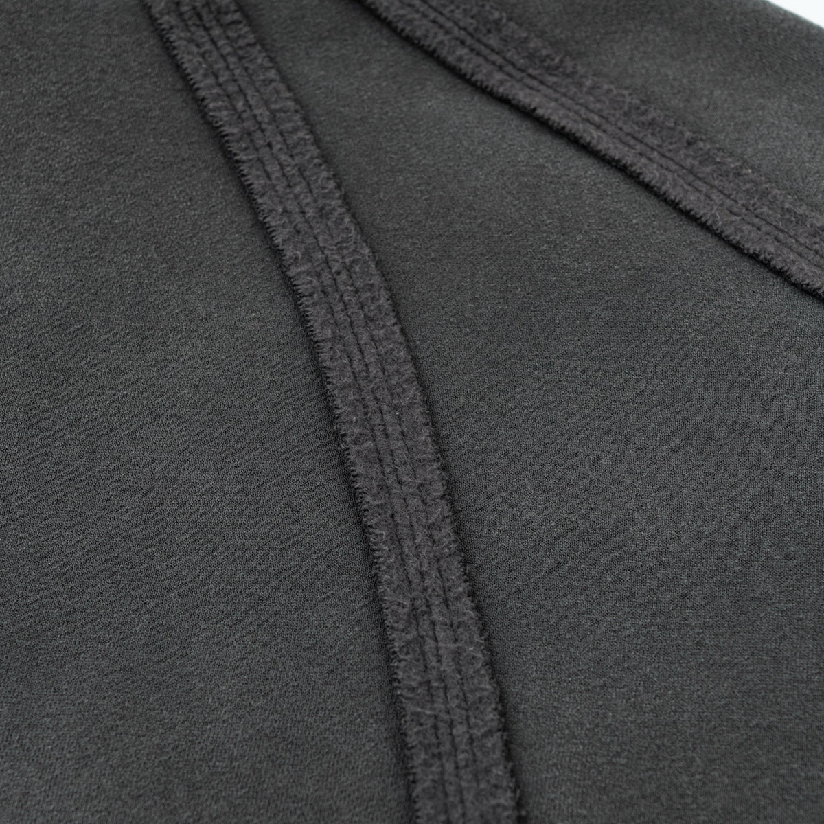 Double Slider Fleece Deconstructed Hoodie