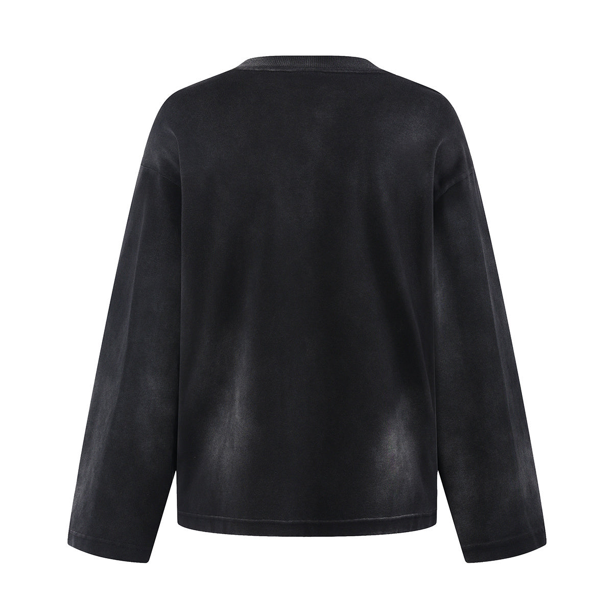 Faded Color Block Pocket Long Sleeve