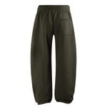 Elastic Drawstring Waist Fleece Jogger Pants