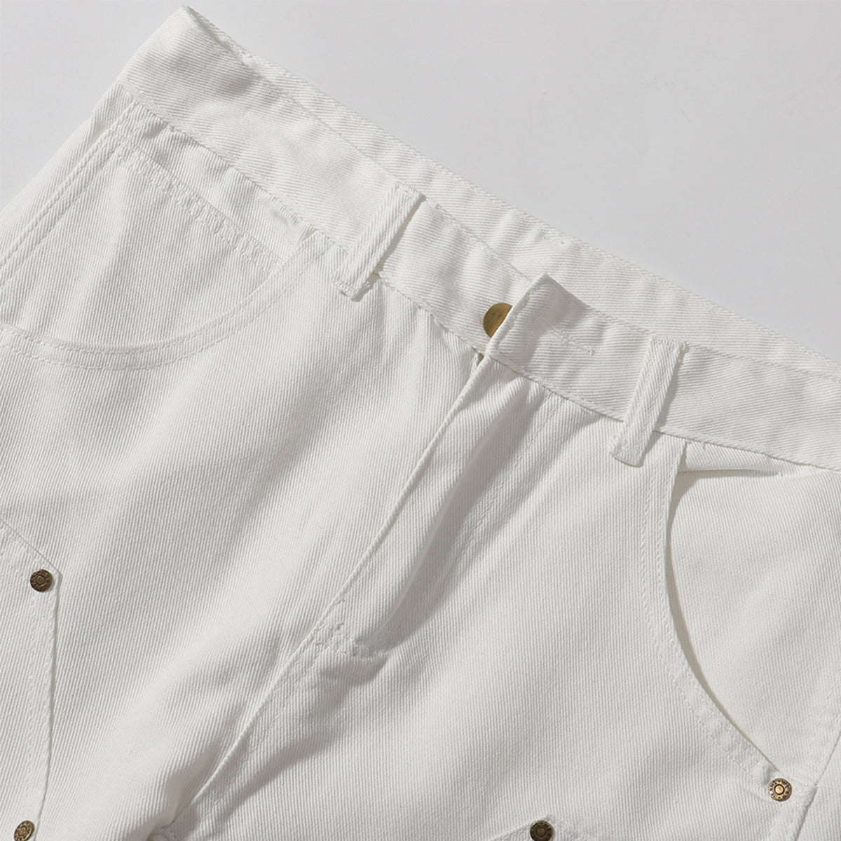 Zipper Hem Slight Flared Leg Cargo Pants