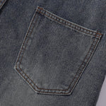 Embroidery Patchwork Denim Cargo Overalls