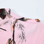 Nature Inspired Pink Camo Floral Crop Top Tee