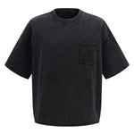 Utility Pocket Distressed Washed Oversized Street Tee
