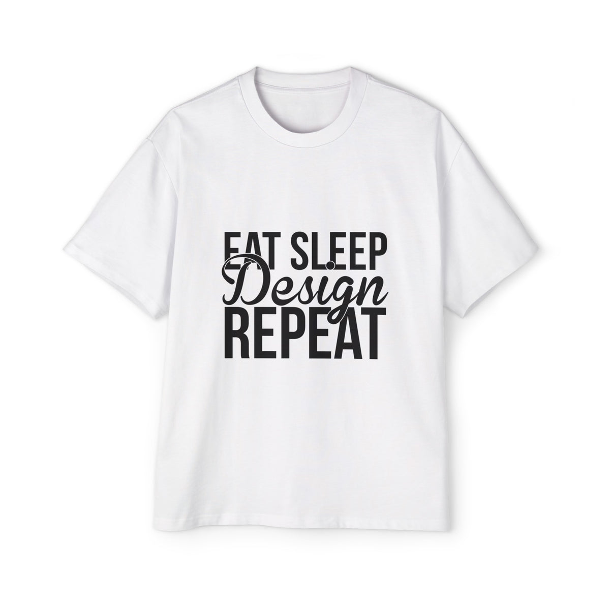 Eat Sleep Design Repeat Graphic Tee-INNBLAC Fashion Apparel