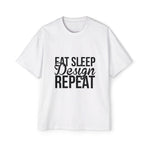 Eat Sleep Design Repeat Graphic Tee-INNBLAC Fashion Apparel