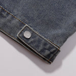 Zip-Up Baggy Denim Jacket