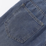 Bermudas vaqueras rasgadas con parches de camuflaje