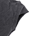 Raw Edge Stone Wash Muscle Tank 8.25oz