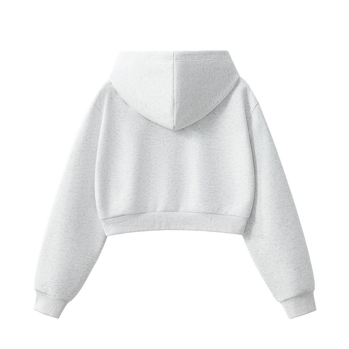 Women's Solid Color Relaxed Cropped Hoodie