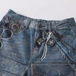 Cartoon Printed Baggy Denim Pants