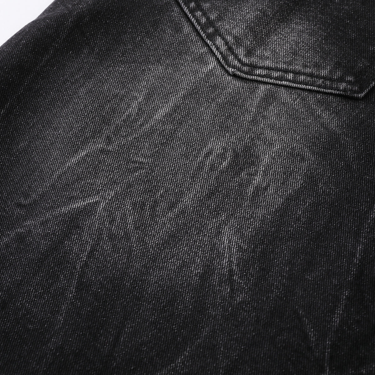 Ripped Patchwork Plaid Denim Bermuda Shorts