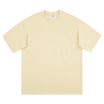 Camiseta de algodón de color liso y corte relajado de 6,6 oz