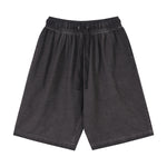 Washed Faded Cotton Short Pants