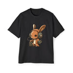 Bunny Music Lover Graphic Tee-INNBLAC Fashion Apparel