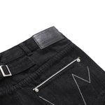 Street Deconstructed Embroidered Slim Flare Jeans