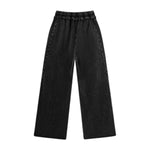 Streetwear Vintage Batik Washed Distressed Spliced Wide Leg Pants