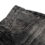 Vintage Washed Wide Leg Lightning Whisker Jeans