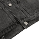 Street Distressed Patchwork Vintage Denim Jacket