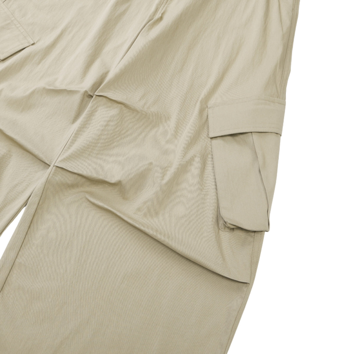 Loose Fit Curved Parachute Pants