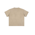 Camiseta de algodón lavado vintage Batik de 8,25 oz