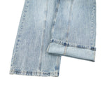 Draped Wide-Leg Relaxed Baggy Jeans