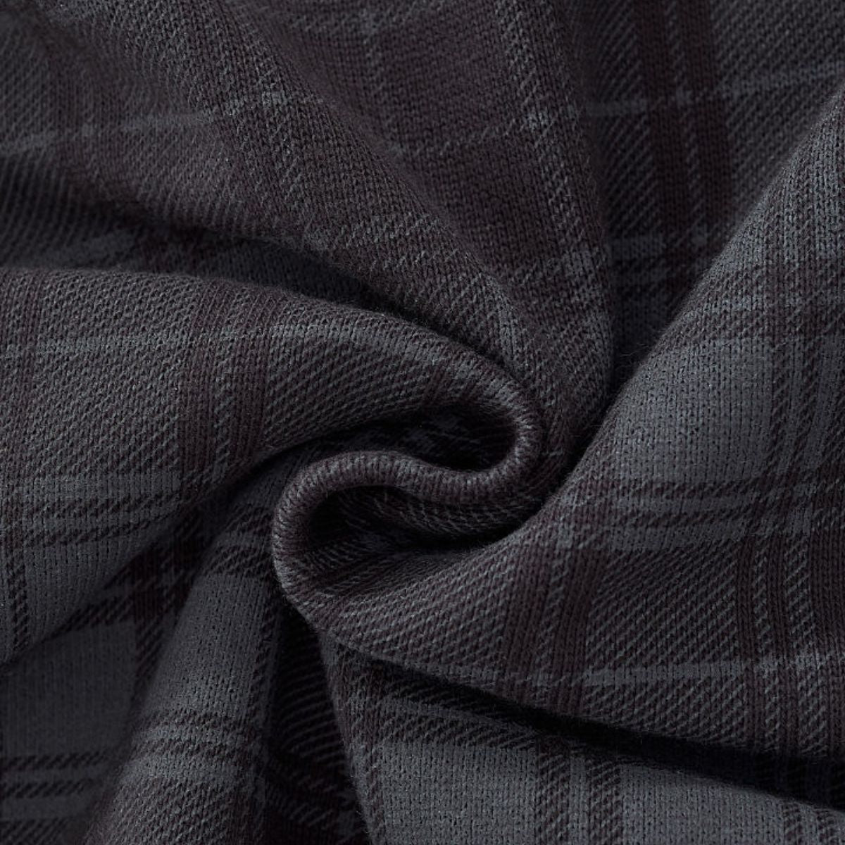 Plaid Straight Wide‑Leg Drapey Casual Pants