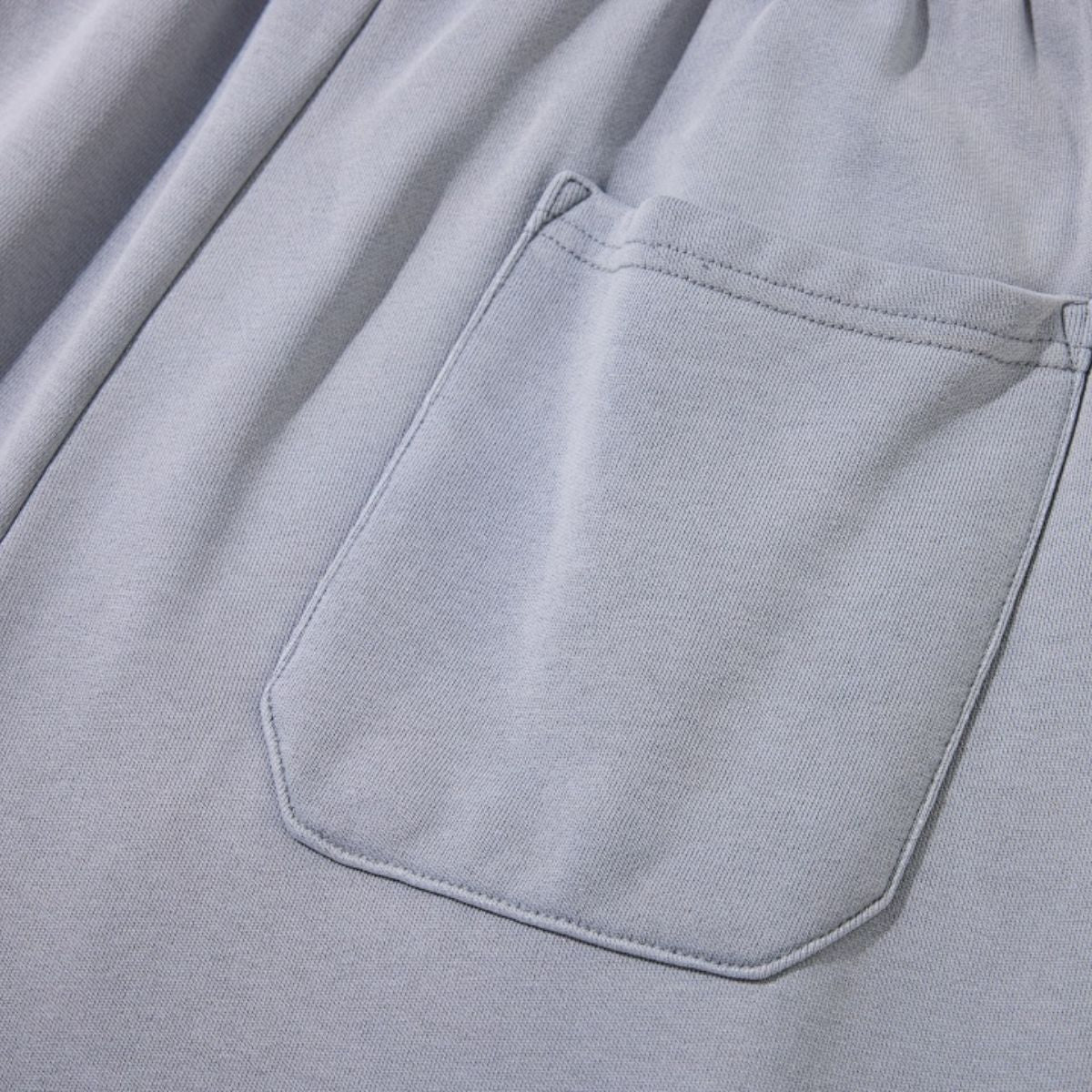 Gradient Monkey‑Wash Heavyweight Cotton Straight‑Leg Casual Pants