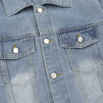 Unisex Retro Street Washed Vintage Denim Jacket